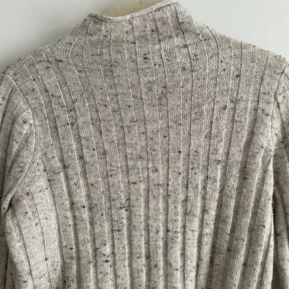 MADEWELL Mockneck  Wool Blend Mockneck Speckled Ribbed Sweater Size XS - Picture 3 of 12